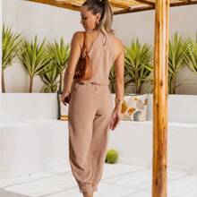 Women Two-Piece Outfits - 米色 - 查看 1