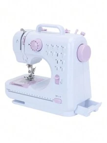 Máquina De Coser Portátil Mini De Doble Hilo Fhsm-505 Precio De Maquinaria De Prendas Para El Hogar Con Ce Rohs - Blanco - Ver 4