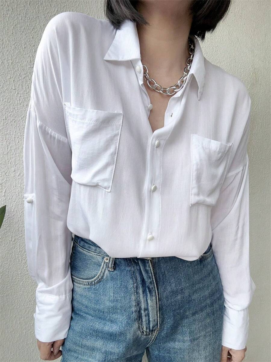 Women Blouses - trắng - Xem 1