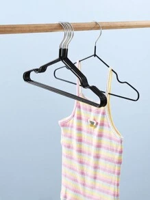 10cs/套家用小衣架 PVC涂层衣架 防滑无痕 加厚小衣架 婴儿小衣服悬挂晾晒支架 - 卡其色 - 查看 11