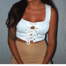 CROPPED amarração TOP BLUSA feminina