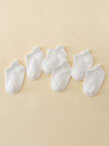 6 Em bé Trắng Gel Lấm tấm Ngắn Vớ , Mùa xuân/Mùa hè - trắng - Xem 2