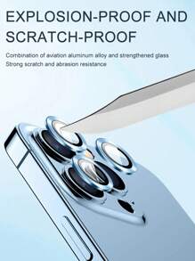 4pcs Metal Ring Camera Lens Protector Tempered Glass Compatible With IPhone 11 12 13 14 Pro Max Iphone 14 Plus 12 13 /15/15pro/15promax