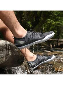 Men's Barefoot Water Shoes Lightweight Sports Aqua Shoes - 灰色 - 查看 8