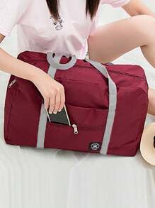 旅行包 折叠行李包 飞机包 单肩包 姓名首字母图案 大容量收纳袋 防水防潮行李袋 手提包 收纳包 毛巾 衣物收纳袋 假日旅行用品 学生周末包 瑜伽健身包 学校包 学校用品 学校用品 - 酒紅色 - 查看 7