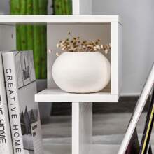 HOMCOM Side Table, 3 Tier End Table With Open Storage Shelves, Living Room Coffee Table Organiser Unit - White - View 6