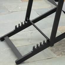 Outsunny Set Of 2 Folding Garden Beach Aluminium Frame Deck Chairs Deckchairs Seaside Folding Garden Patio Lounger - Dark Grey - View 9