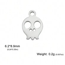 5pcs/Set Stainless Steel Spider Web, Fish Tail, Sun, Light Wing Shaped Mini Pendant For Diy Bracelet, Necklace And Other Jewelry Accessories - Fashion Series - View 17