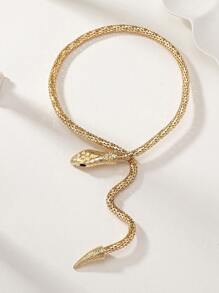 1 Pieza Collar Serpiente Serpiente Envuelto Dorado Para Mujeres - Dorado - Ver 2
