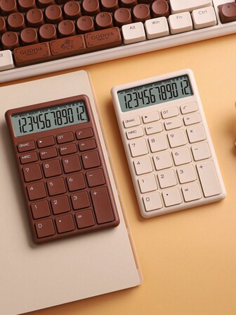 1 pieza Calculadora colorida, calculadora de oficina para finanzas, estudiantes, exámenes, contabilidad