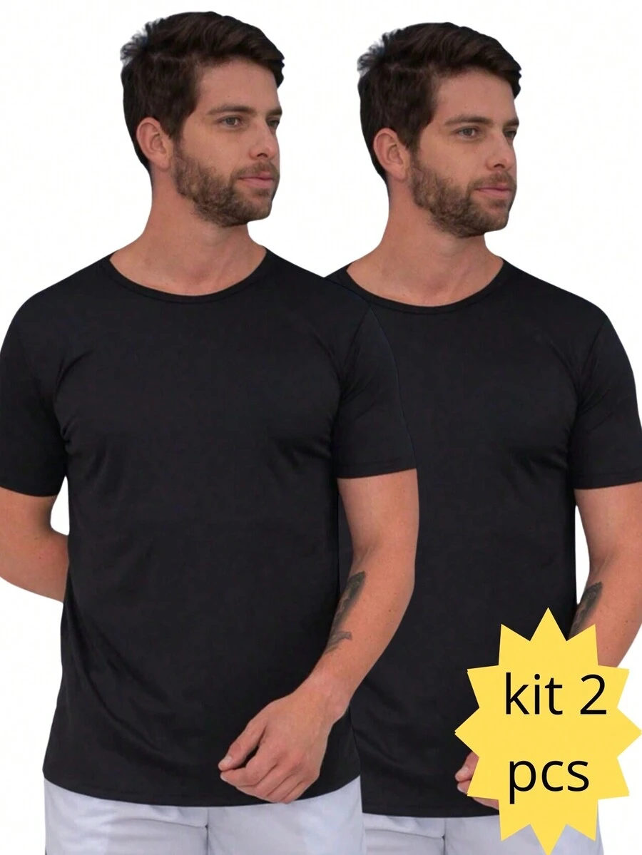 Men Shirts - 黑色 - 查看 1