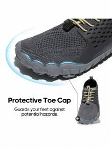 Men's Water Shoes Barefoot Athletic Lightweight Sports Aqua Shoes Outdoor Swim Fishing Hiking Diving Surf Walking Water Shoe - 黑色 - 查看 7