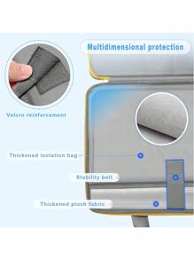 Slim & Expandable Laptop Sleeve 15 15.6 16 Inch Case Bag For Popular 15"-16" Notebooks Water-Resistant Handbag Multipurpose Computer Accessories Storage Bag - Grayish Yellow - View 4