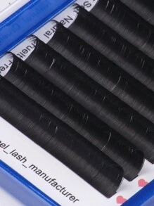 12 Reihen klassische flache elliptische Wimpern aus Kaschmir 0,20 0,25 0,15 J C D Curl matte schwarze elliptische gespaltene Spitzen klassische flache Wimpernverlängerung 8-15 mm super matte extrem weiche Seide flache Wimpernverlängerung Einzelfasern, Kunstfell-Flach-Wimpern, Wimpernbüschel, Einzelwimpern, Wimpern, Falsche Wimpern