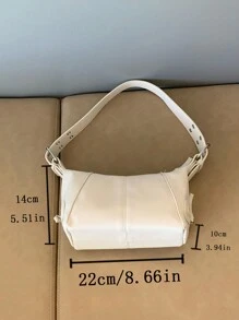 Sac de moto cool à porter sur l'épaule, à la main et sous le bras - Beige - Voir 5