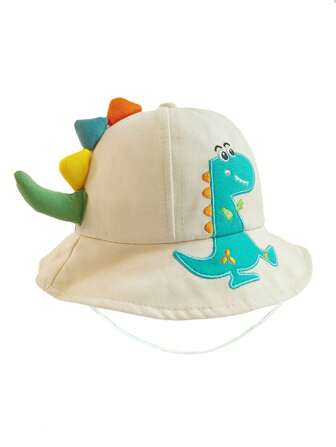 1pc Cute Cartoon Dinosaur Design Kids' Bucket Hat, Sun Hat For Outdoor Activities, School, Park, And Play, Suitable For 1-3 Years Old Boys And Girls