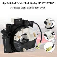 Squib Spiral Cable Clock Spring B5567-BT10A For Nissan Dualis Qashqai 2006-2014 - 黑色 - 查看 2
