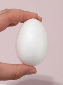 1套復活節diy六個白色泡沫彩蛋加上四支彩色筆,裝飾復活節蛋 - 彩色 - 查看 5