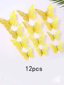 72 Loại bướm Trang trí tường 4 Phong cách 3 Kích thước , 6 Phong cách 3 Kích thước Vàng Loại bướm Đồ trang trí Đối với Loại bướm Đồ Trang Trí Sinh Nhật Loại bướm Buổi tiệc Đồ trang trí Bánh Đồ trang trí , Có thể tháo rời Hình dán ( Vàng ) Mùa Xuân Đồ trang trí , Lễ cưới Các bữa tiệc Trang trí Với Loại bướm Hình dán - Vàng - Xem 11