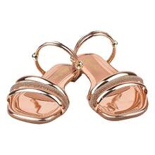 Sandália Rasteirinha Feminina Brilho Rasteira Verão Tiras