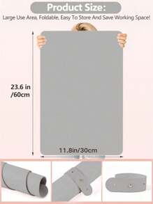 Sanrio Alfombrilla para mesa de manicura, 1/3 piezas, de PU lavable y plegable, soporte para la muñeca y el brazo para el cuidado de las uñas, para instructores de arte de uñas y salones de manicura, en color aleatorio de botones