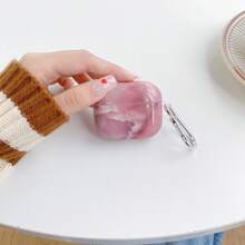 Màu hồng Hoa văn đá cẩm thạch Ốp tương thích với Airpods Đối với AirPods1/2 AirPods - Nhiều màu - Xem 3