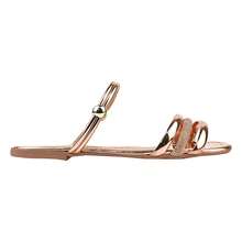 Sandália Rasteirinha Feminina Brilho Rasteira Verão Tiras