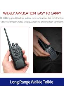 2Pcs Walkie Talkie Baofeng BF-888S Two-Way Radio 16CH Walkie-Talkie Radios Transceiver UHF 400-470MHz