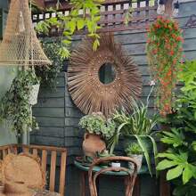 1入組/2入組/4入組門廊前掛懸垂灌木植物外部裝飾,防紫外線人工戶外塑料綠色灌木植物,假花盆栽家庭花園春季裝飾懸垂籃室內外裝飾 - 橘色 - 查看 11