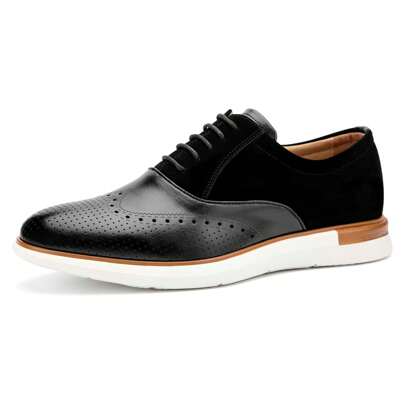 Men's Casual Oxford Dress Shoes Classic Modern Business Lace-Up Wingtip Shoes