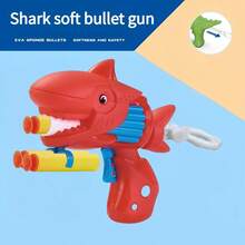 Pistola Pequeña Con Forma De Tiburón Para Niños, Munición Suave, Color Al Azar, 1 Pieza - Color aleatorio 1 pieza - Ver 2