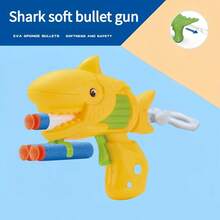 Pistola Pequeña Con Forma De Tiburón Para Niños, Munición Suave, Color Al Azar, 1 Pieza - Color aleatorio 1 pieza - Ver 3