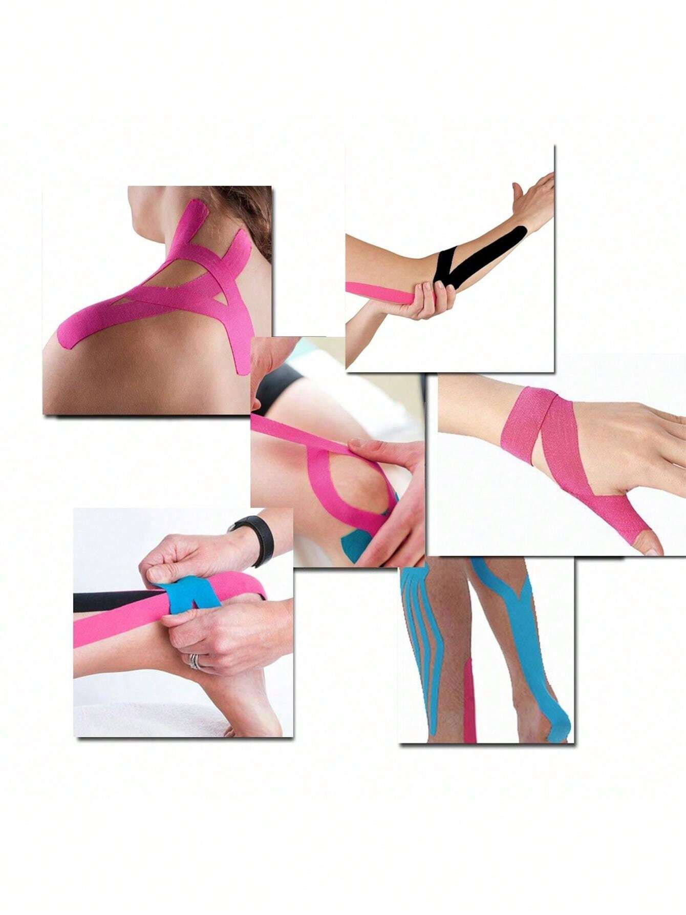 2024 Latest 1 Roll 2.5cmx5m Muscle Tape Sports Strap Elastic Internal ...