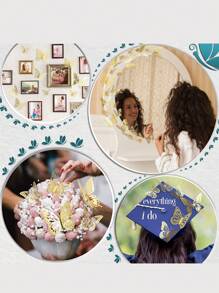 72 Loại bướm Trang trí tường 4 Phong cách 3 Kích thước , 6 Phong cách 3 Kích thước Vàng Loại bướm Đồ trang trí Đối với Loại bướm Đồ Trang Trí Sinh Nhật Loại bướm Buổi tiệc Đồ trang trí Bánh Đồ trang trí , Có thể tháo rời Hình dán ( Vàng ) Mùa Xuân Đồ trang trí , Lễ cưới Các bữa tiệc Trang trí Với Loại bướm Hình dán - Vàng - Xem 5