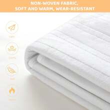 150X160cm Electric Blanket Heated Underblanket Double, 3 Heat Settings Bed Warmer With Timer Overheat Protection Machine Washable