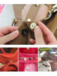 10/20 Sets 14mm Magnetic Button Clasps Snaps Fastener Clasps Button Knitting Buttons Sets For Sewing, Craft, Purses, Bags, Clothes, Leather, Magnetic Purse Closure Fasteners, Sewing On Magnetic Snaps For DIY Craft School Supplies Teacher Gifts Back To School Teacher Accessories