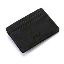 WALLET Ultra Thin Magic Wallet With Coin Pocket Men's Gift Birthday Anniversary Valentine's Day Gift For Him Her For Men Wallet Purse Wallet Small Wallet Men Wallet Leather - Black - View 7