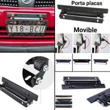 Universal Adjustable Plate Holder Car Holder Positions Jdm - 黑色 - 查看 4