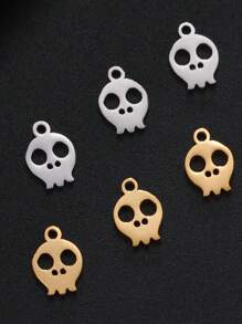 5pcs/Set Stainless Steel Spider Web, Fish Tail, Sun, Light Wing Shaped Mini Pendant For Diy Bracelet, Necklace And Other Jewelry Accessories - Fashion Series - View 10