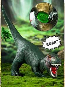 Đồ chơi mô hình khủng long cho trẻ em - Đồ chơi cao su mềm cỡ lớn về Triceratops, Tyrannosaurus, Pterosaur, v.v. dành cho bé muốn trở thành người đàn ông thực thụ - Màu Xám nhạt - Xem 7