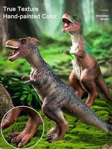 Đồ chơi mô hình khủng long cho trẻ em - Đồ chơi cao su mềm cỡ lớn về Triceratops, Tyrannosaurus, Pterosaur, v.v. dành cho bé muốn trở thành người đàn ông thực thụ - Màu Xám nhạt - Xem 5