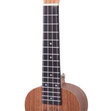 HOMCOM Ukelele 21 Pulgada Ukelele Soprano de Iniciación para Principiantes Ukelele Concierto Hawaiian Cuerdas Aquila de Nylon Material Madera 53x17,5x6,2 cm - Marrón - Ver 3