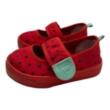 Tenis Zapatos Para Niña Frutas Sandia Fresa Olor Chicle - Rojo - Ver 6