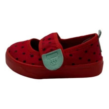 Tenis Zapatos Para Niña Frutas Sandia Fresa Olor Chicle - Rojo - Ver 2