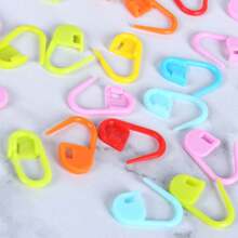 20/50/100pcs Colorful Stitch Markers Knitting Tools, Random Color - Multicolor - View 4