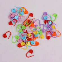 20/50/100pcs Colorful Stitch Markers Knitting Tools, Random Color - Multicolor - View 5
