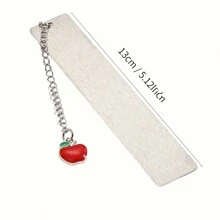 1入不銹鋼書籤禮品，雕刻金屬書籤，適合於假日贈送給朋友，畢業季為您的最好的朋友送上一份書籤禮品 - 銀色 - 查看 3