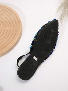 Women's Fashionable Flat Closed-Toe Sandals - Multicolor - View 4