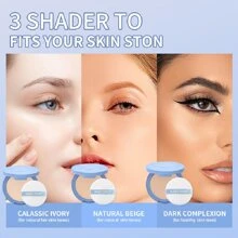 Maquillaje Facial En Polvo Prensado Resistente Al Agua, Duradero, Impecable, Mate, Control De Aceite, 10g