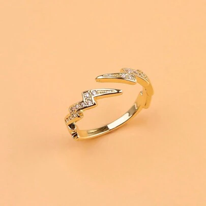 1 st justerbar ring Blixtsmycken presenter för lämpliga för kvinnors företag/högskola/älskare/fest/fest/dagligt slitage